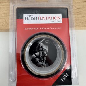 Ruban de soumission noir 15m Fetish Tentation