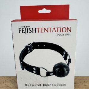 Bâillon anneau Fetish Tentation boule noire