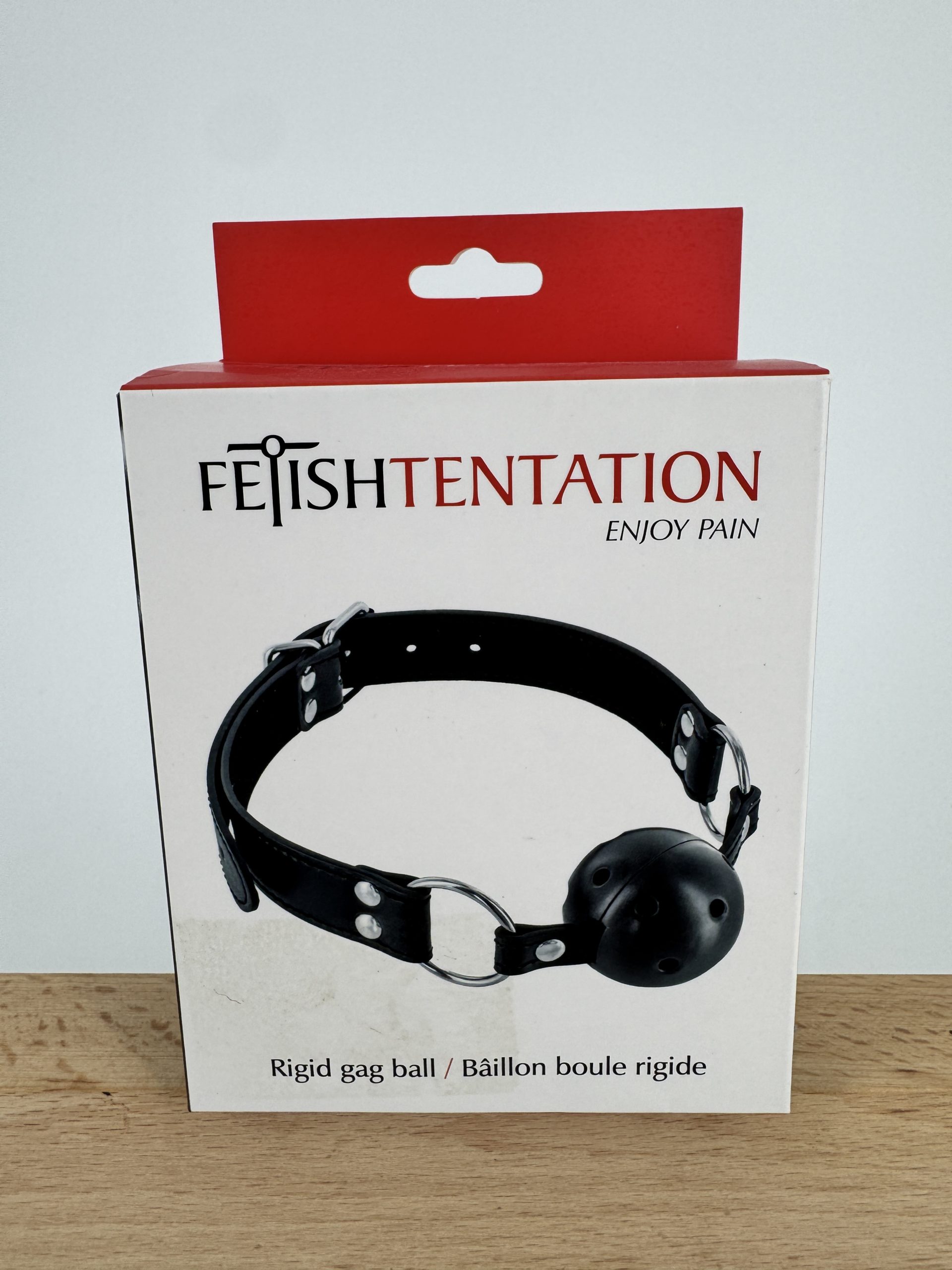 Bâillon anneau Fetish Tentation boule noire