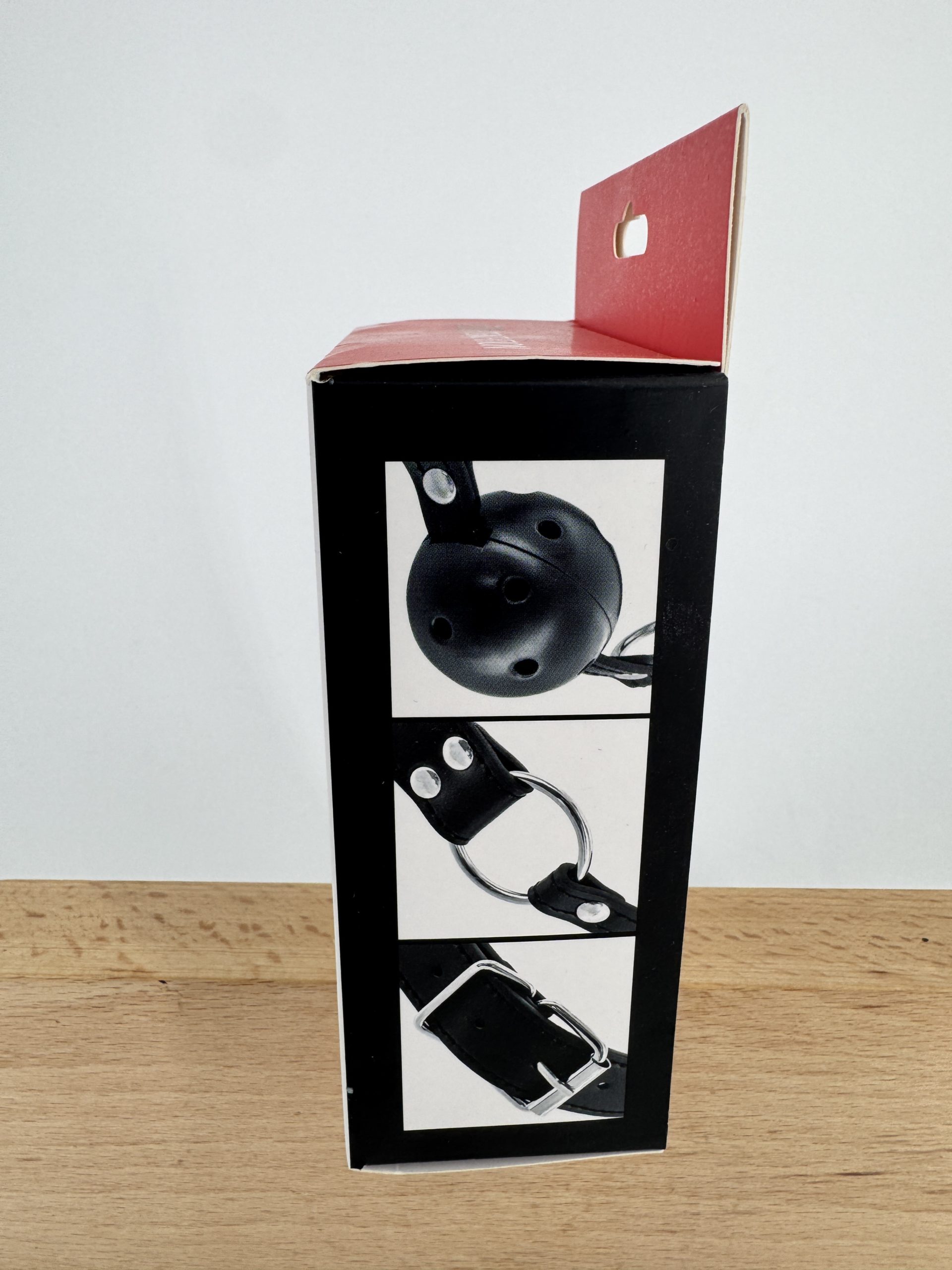 Bâillon anneau Fetish Tentation boule noire