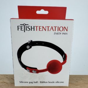 Bâillon anneau Fetish Tentation boule rouge