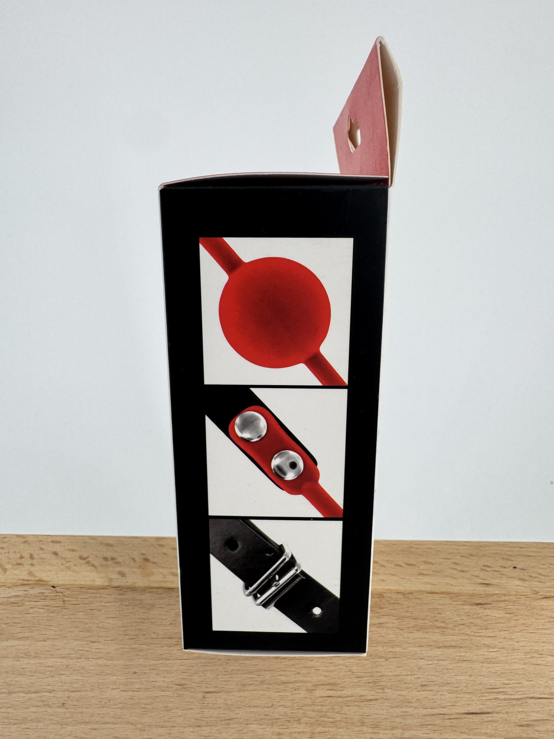 Bâillon anneau Fetish Tentation boule rouge