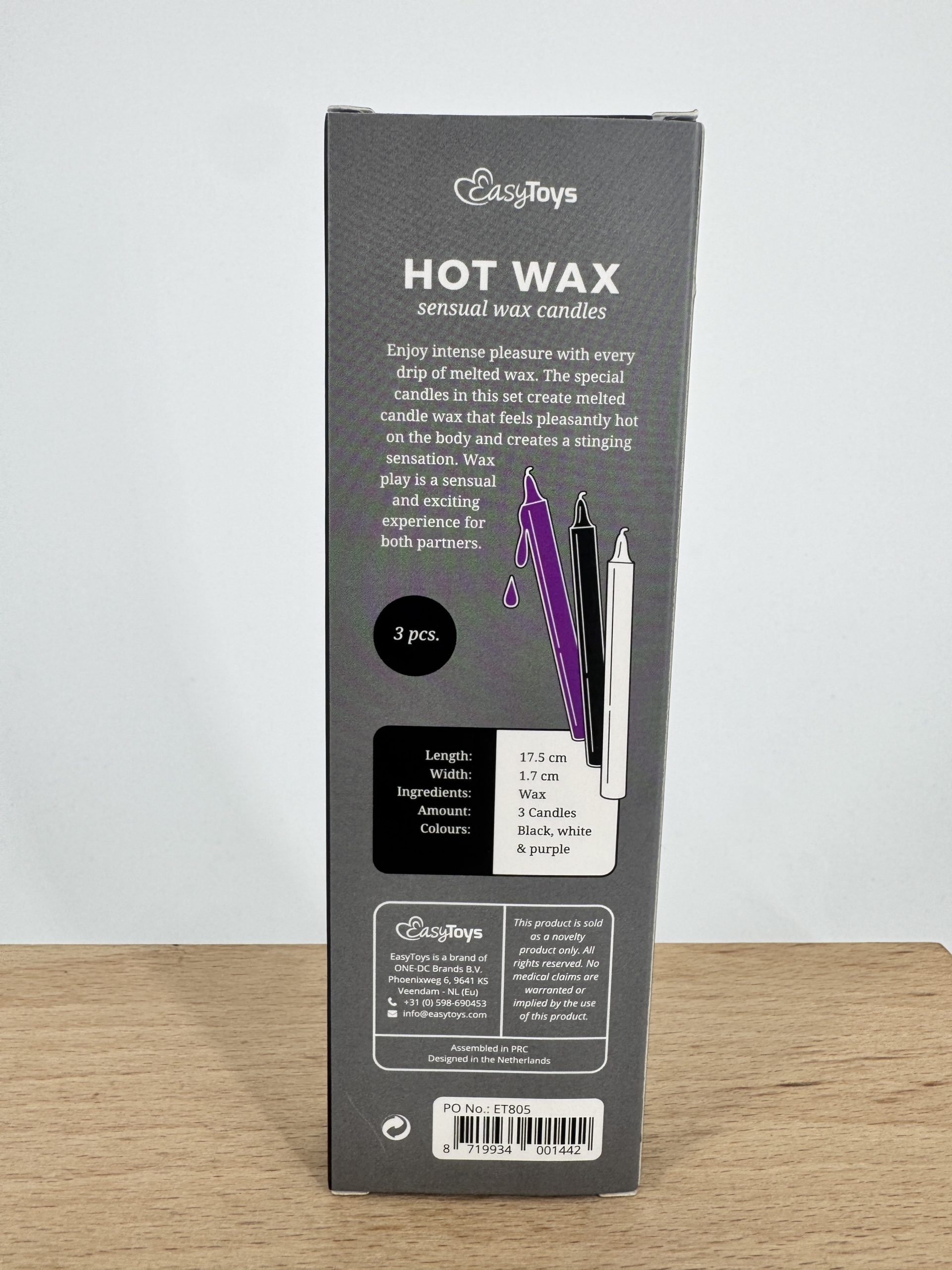 3 bougies sensuelles Hot Wax