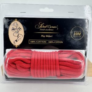 Corde coton rouge 10 m Sweet Caress