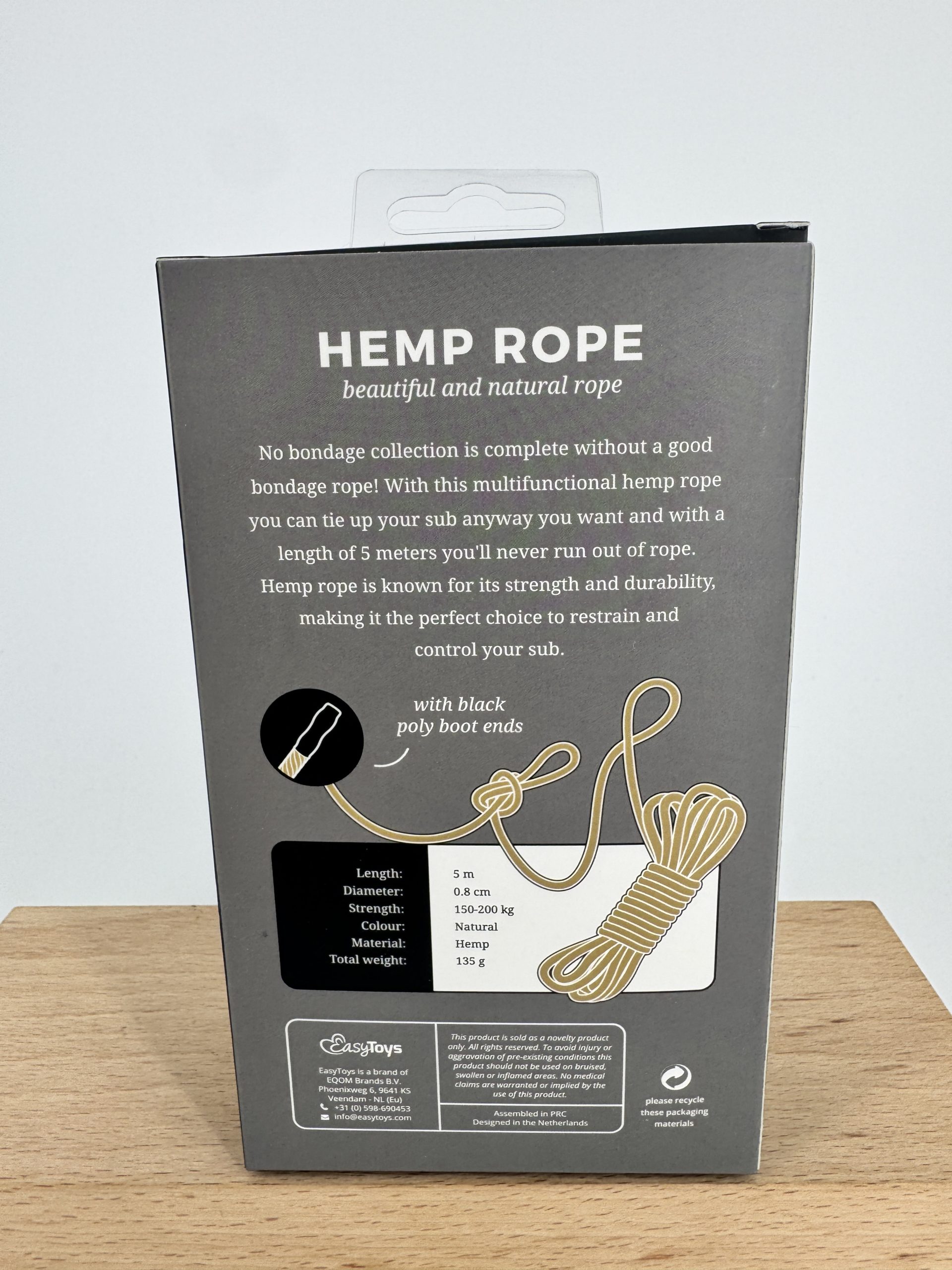 Corde de bondage chanvre 5 m Hemp Rope