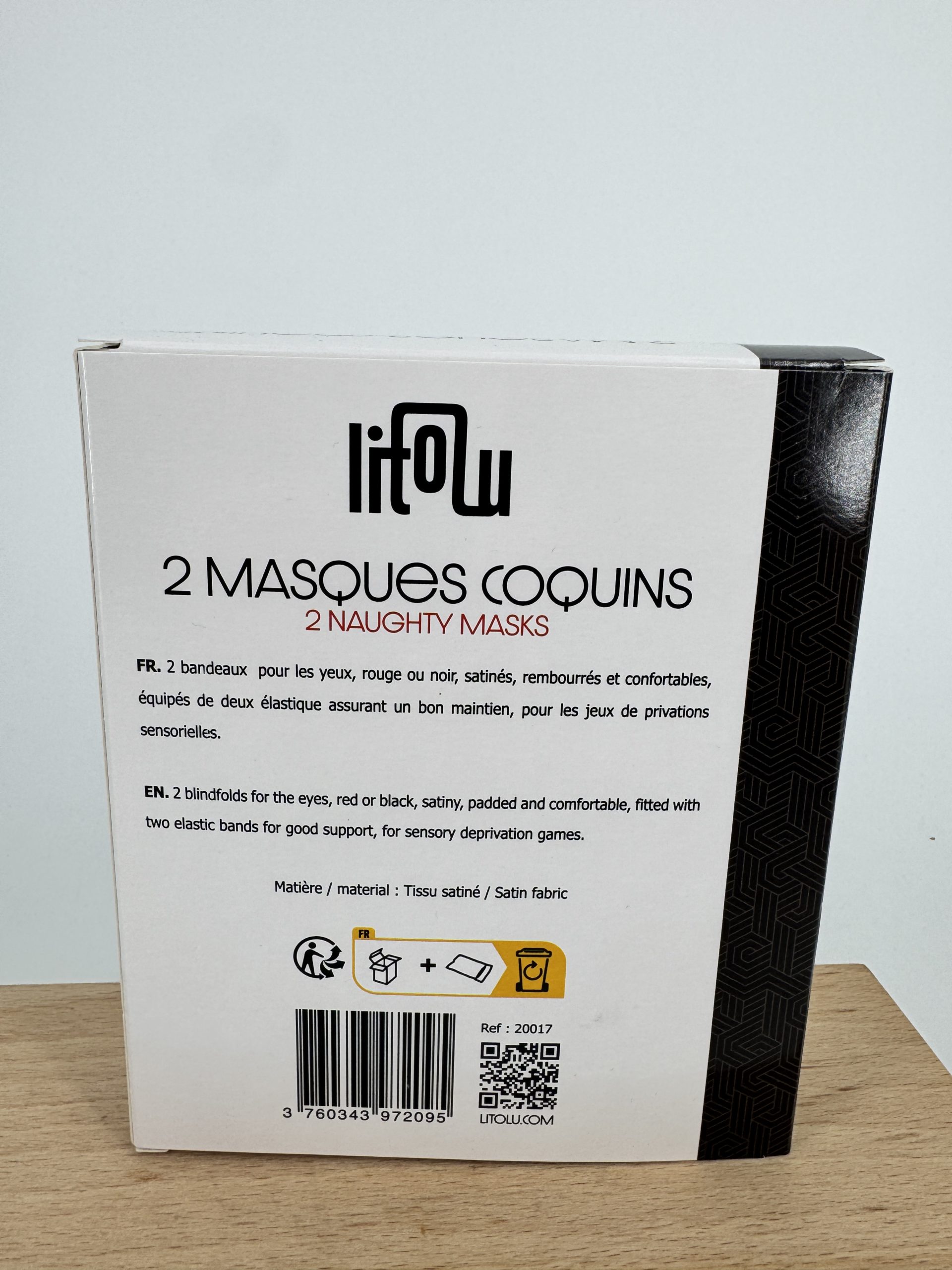 Lot de 2 masques coquins Litolu