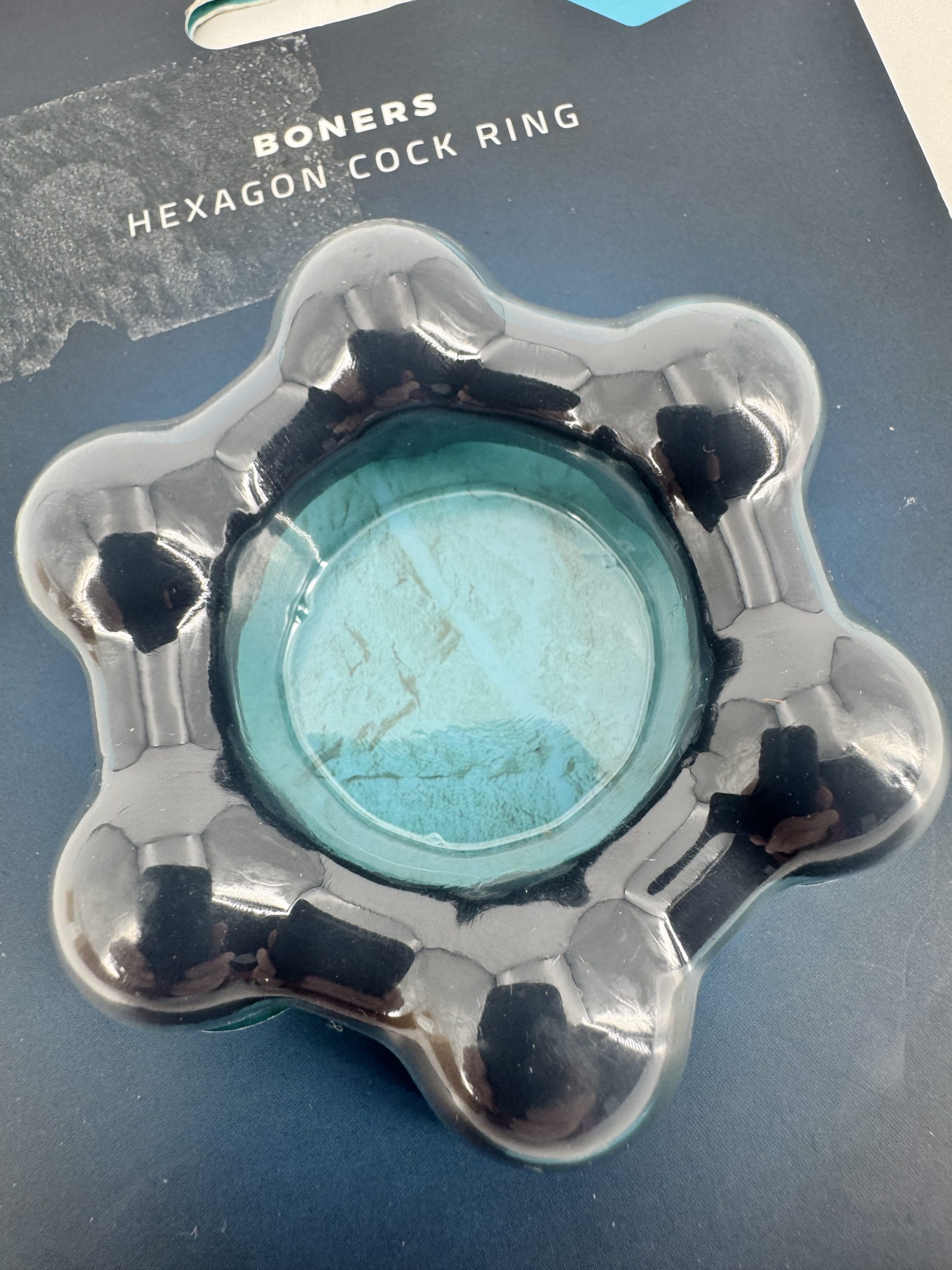 Cockring hexagonal avec boules Boners