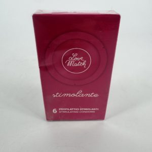 Boîte de 6 Préservatifs texturés Love Match