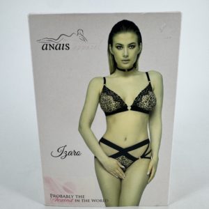 soutien-gorge et string ouvert en tulle léopard Izara 2XL 3XL Anaïs