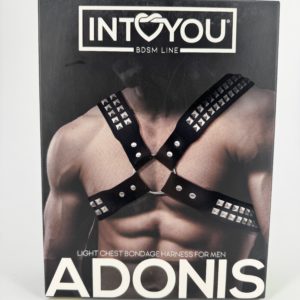 Harnais de bondage de poitrine Adonis pour hommes en cuir végétalien