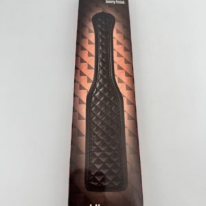 Tapette Blaze Luxury Fetish Paddle Noir - boîte rouge