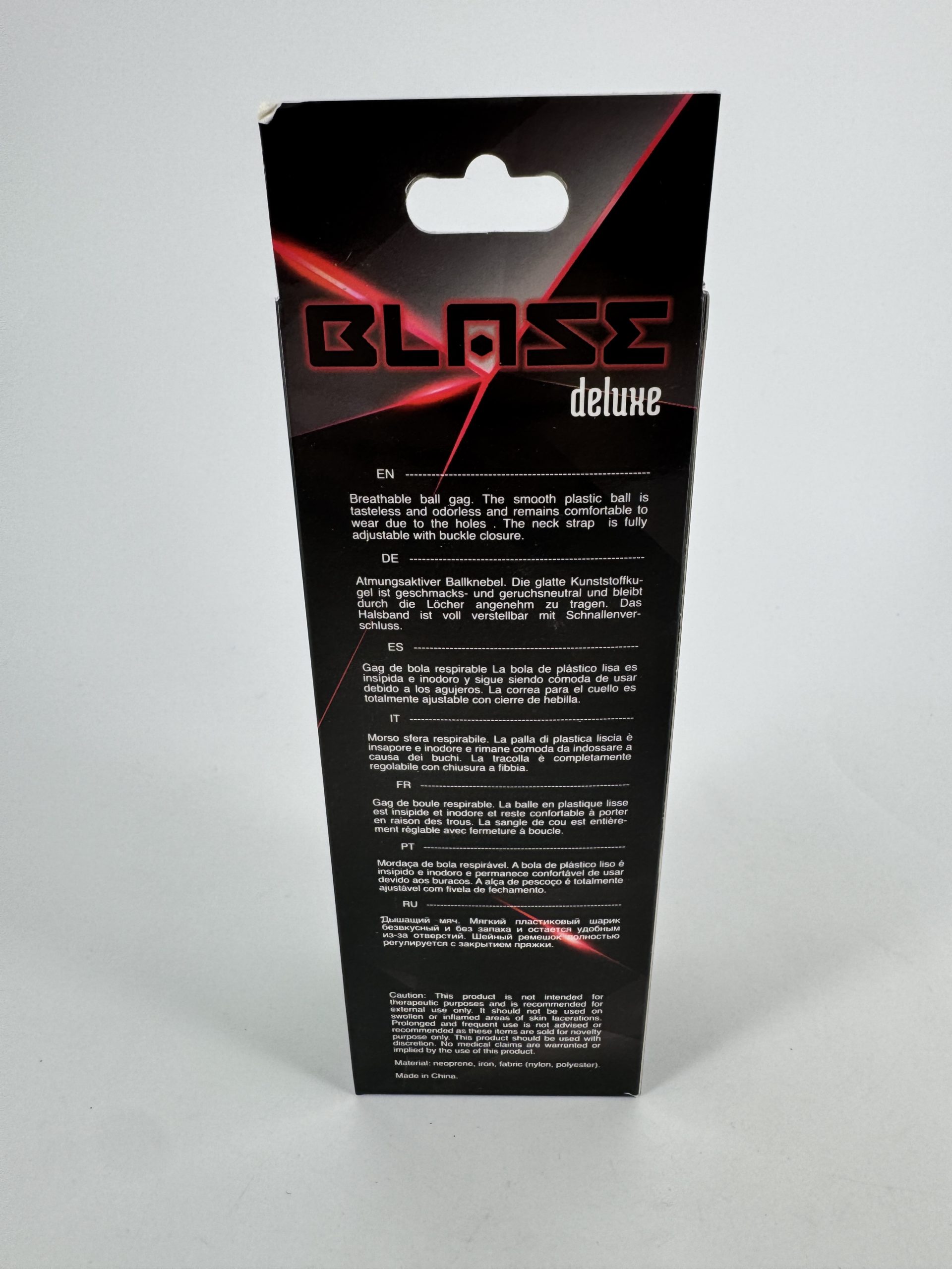 Boule bâillon respirante Deluxe Blaze