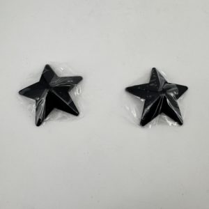Caches tétons étoiles métal noire - Spazm Accessoires
