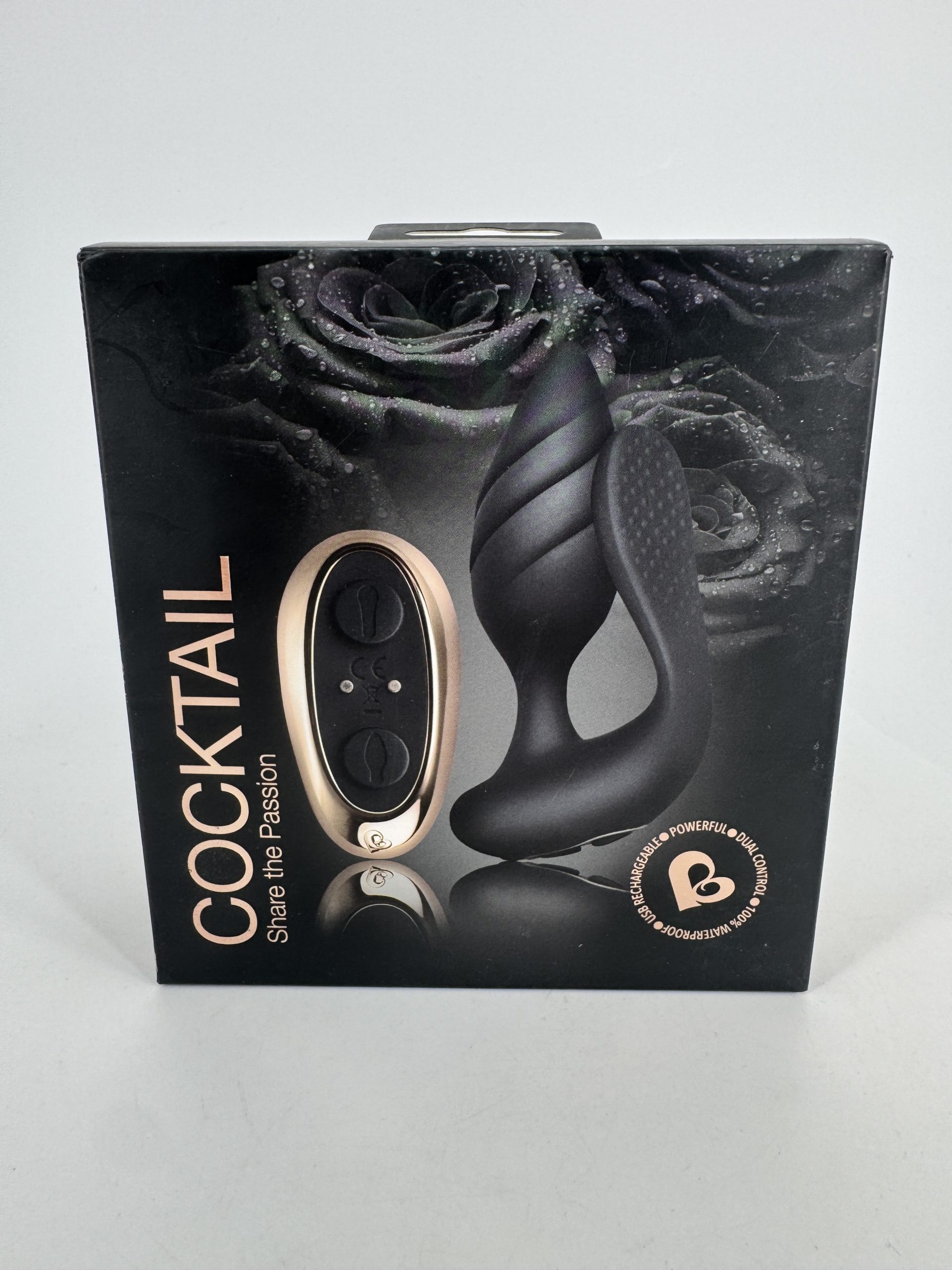 Cocktail Dual Motorisé Noir Rocks-Off - Vibromasseurs Duo
