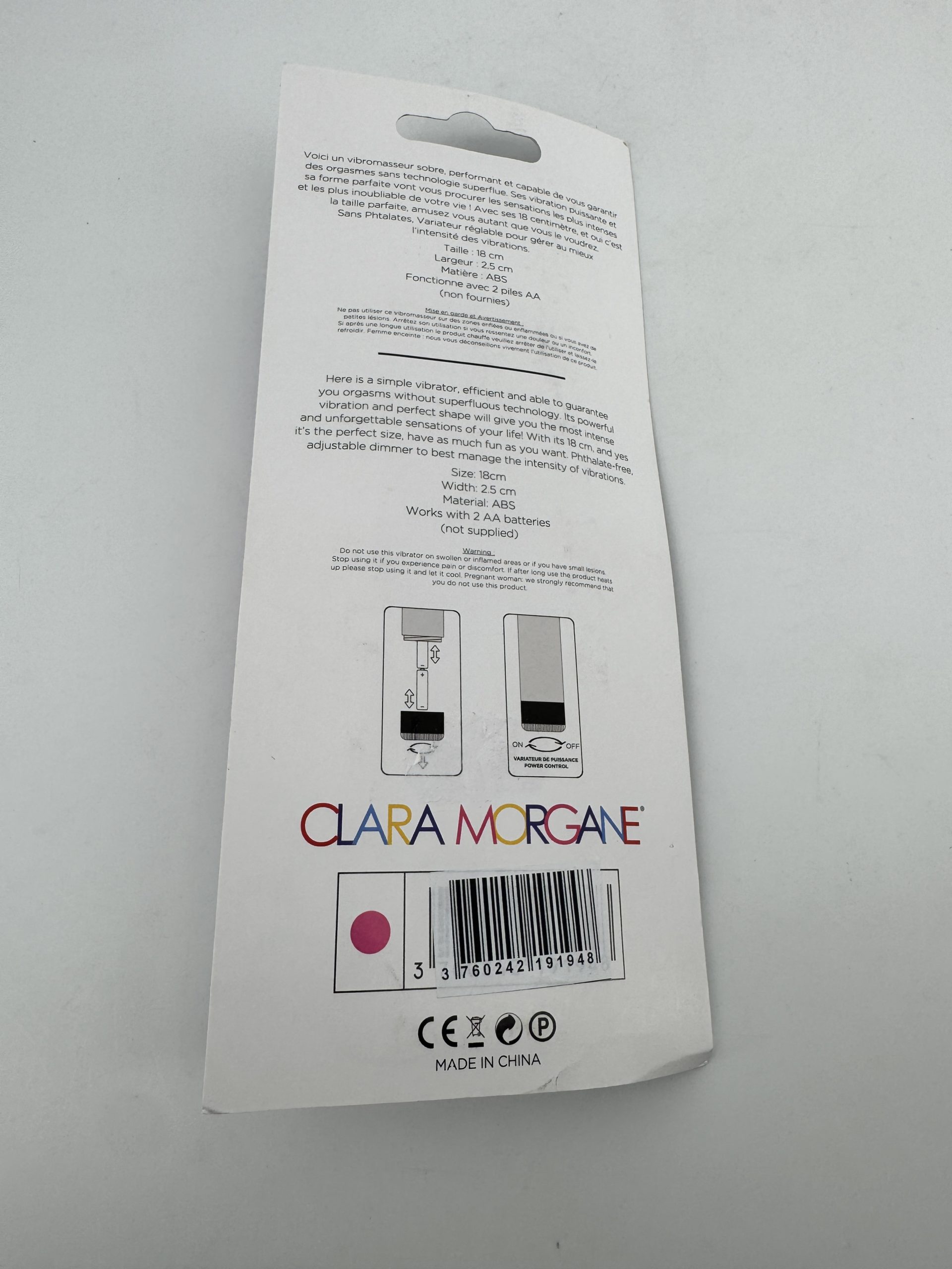 Vibromasseur "Clara Morgane Pink" 18 cm