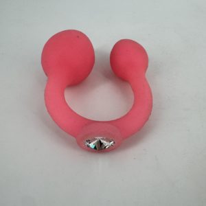 Gode double rose avec strass