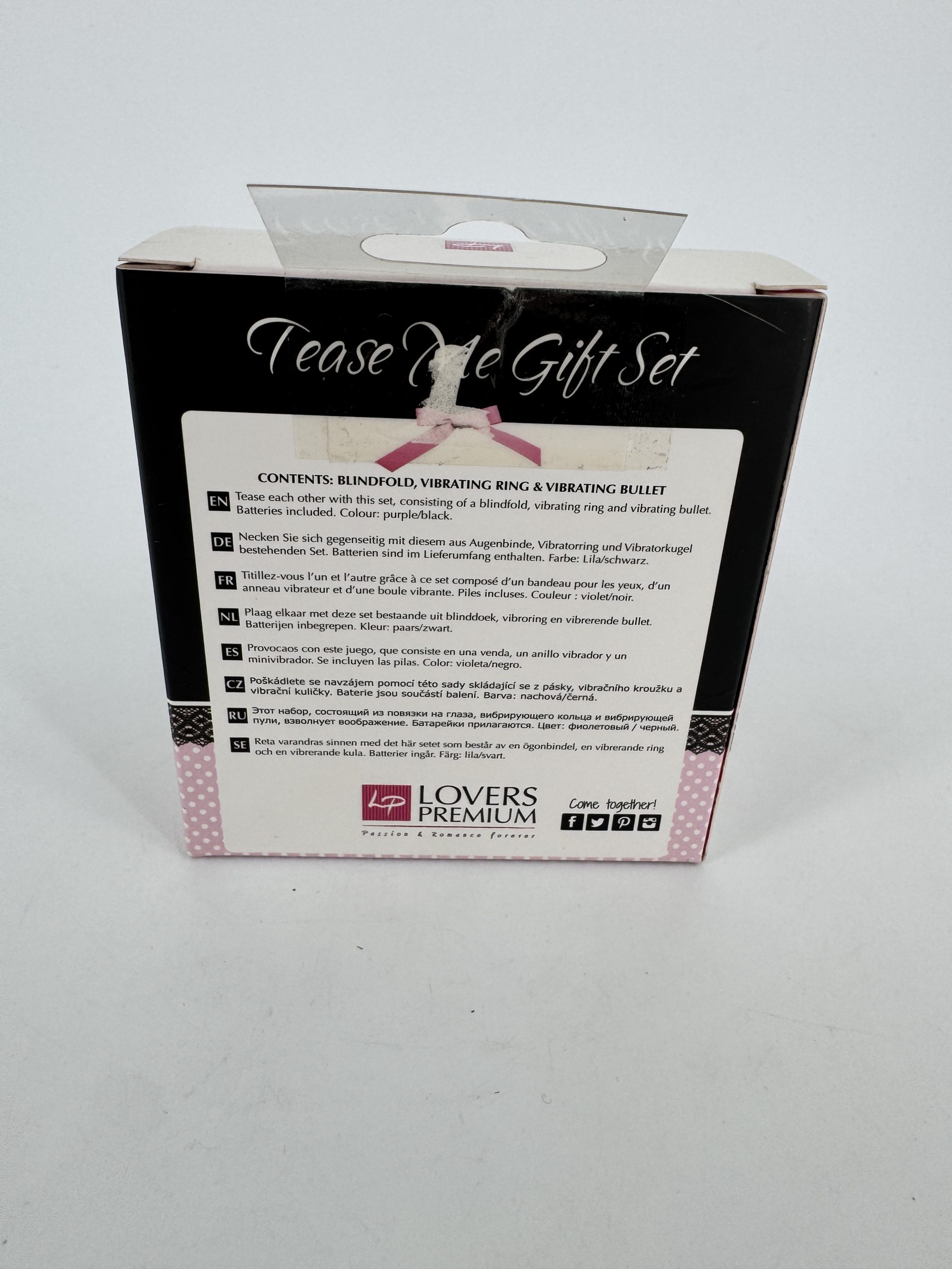 Coffret de jeux érotiques - Violet - Anneau vibrant - Mini vibrateur - Lovers Premium