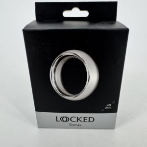Cockring métallique acier inoxydable - 40 mm x 20 mm Torus Locked