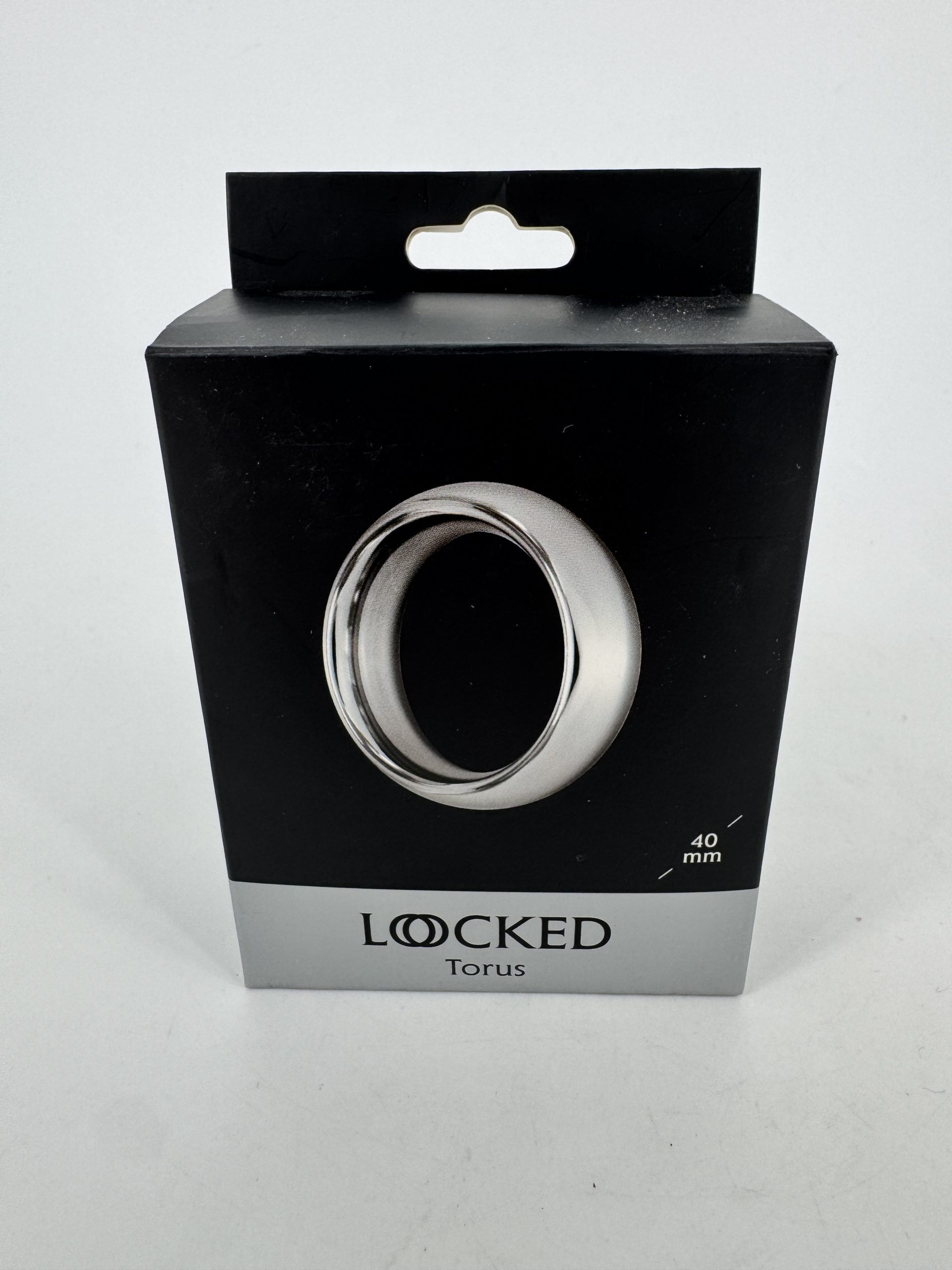 Cockring métallique acier inoxydable - 40 mm x 20 mm Torus Locked