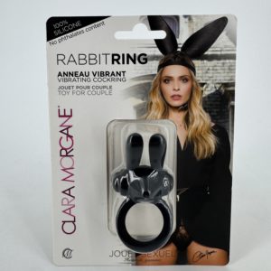 Cockring vibrant Rabbit Ring Clara Morgane - Noir