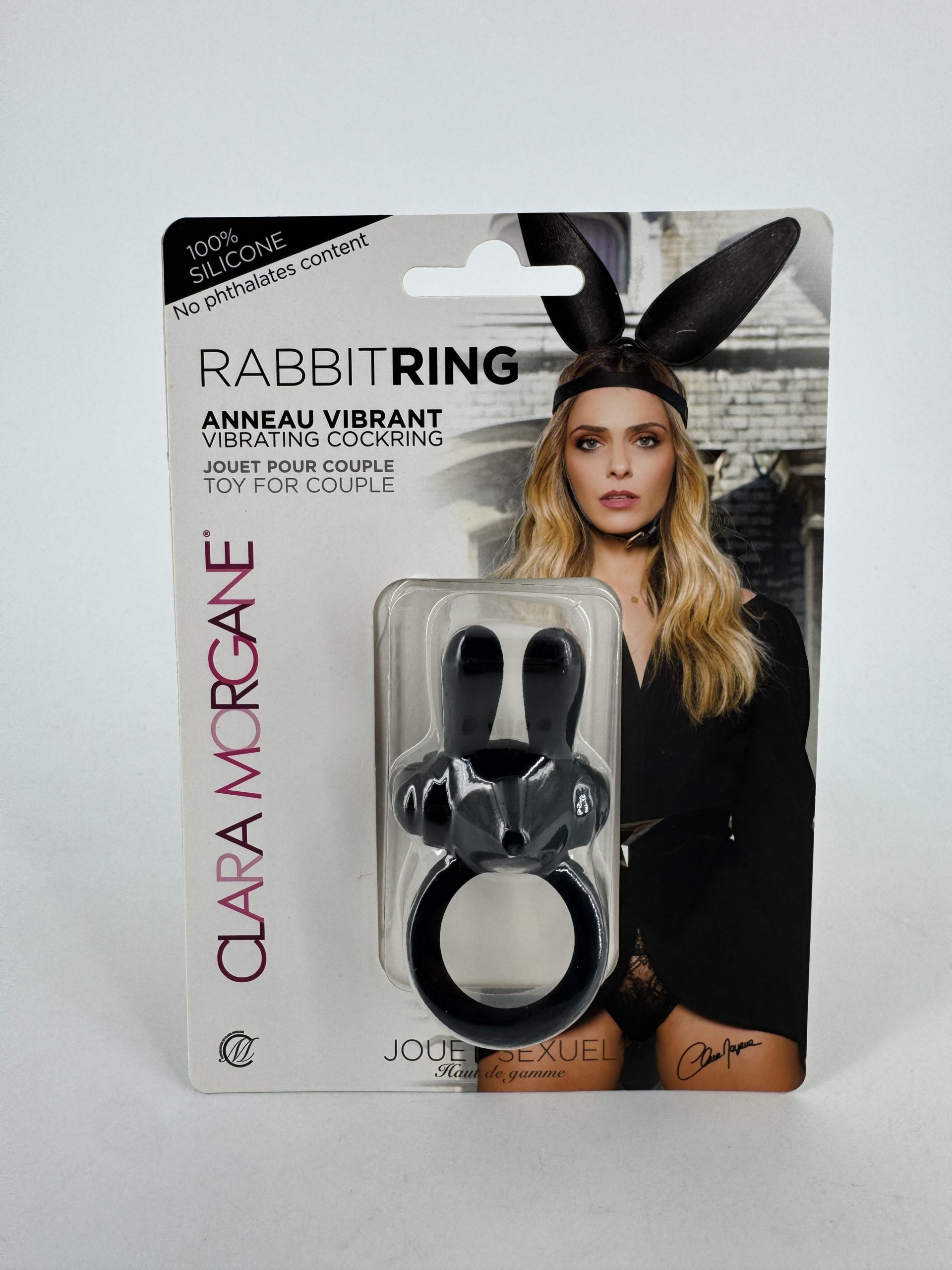 Cockring vibrant Rabbit Ring Clara Morgane - Noir