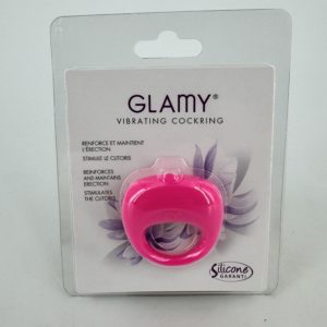 Cockring anneau vibrant silicone rose Glamy
