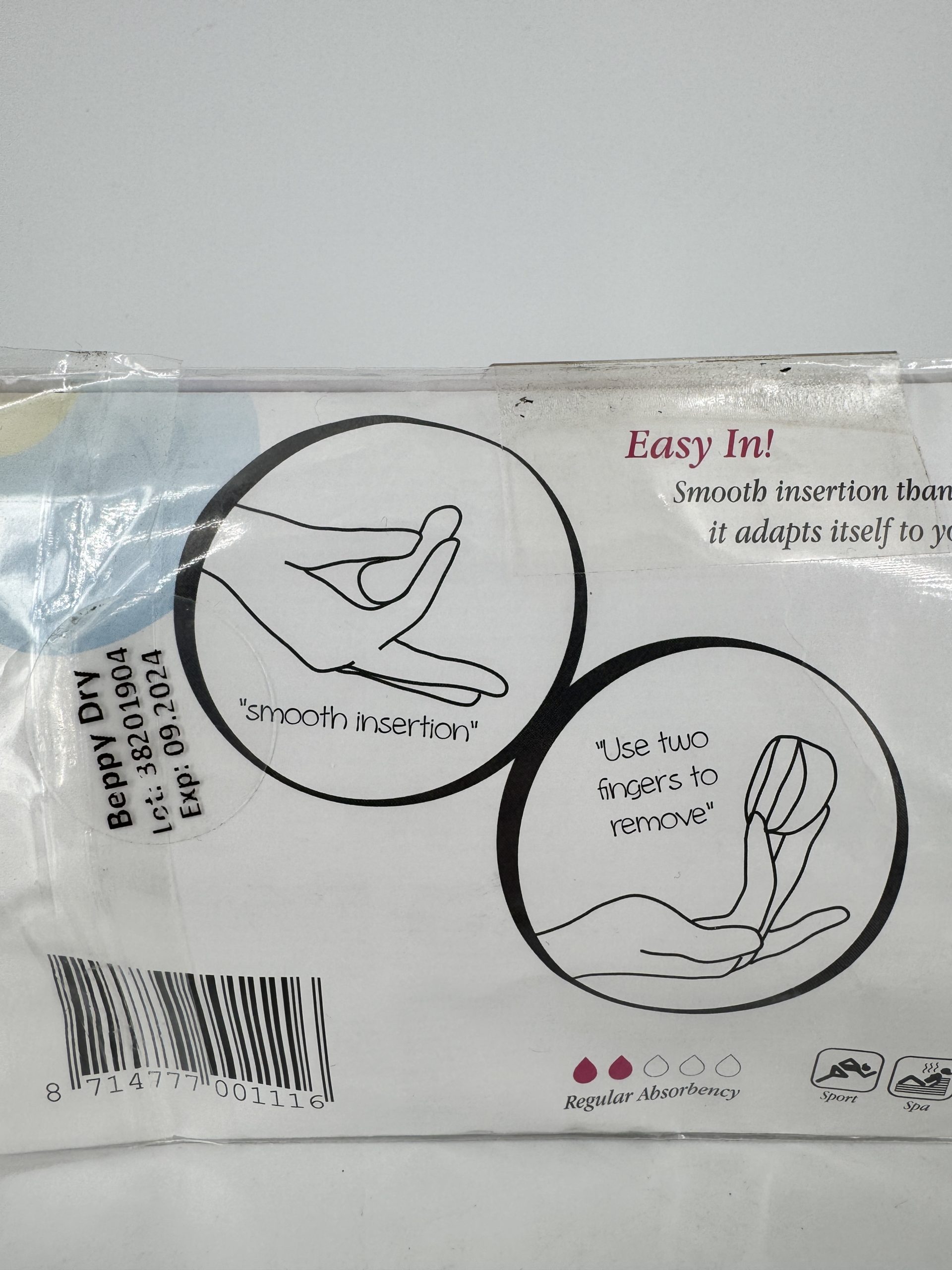 Tampons lot de 4 Beppy rose Soft comfort
