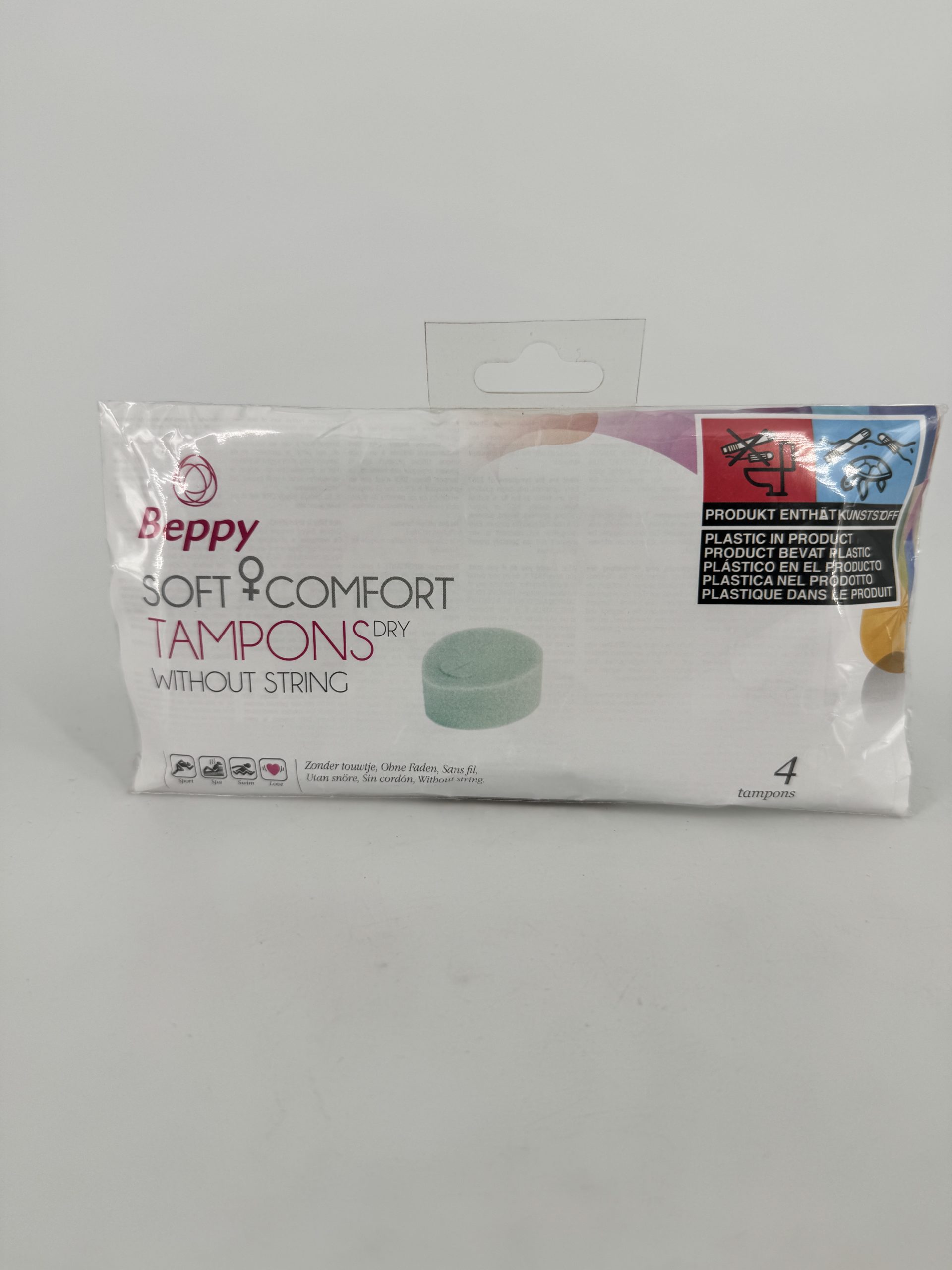 Tampons lot de 4 Beppy vert Soft comfort