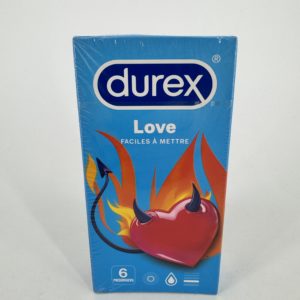 Préservatifs lot de 6 Love faciles à mettre Durex 12/2026