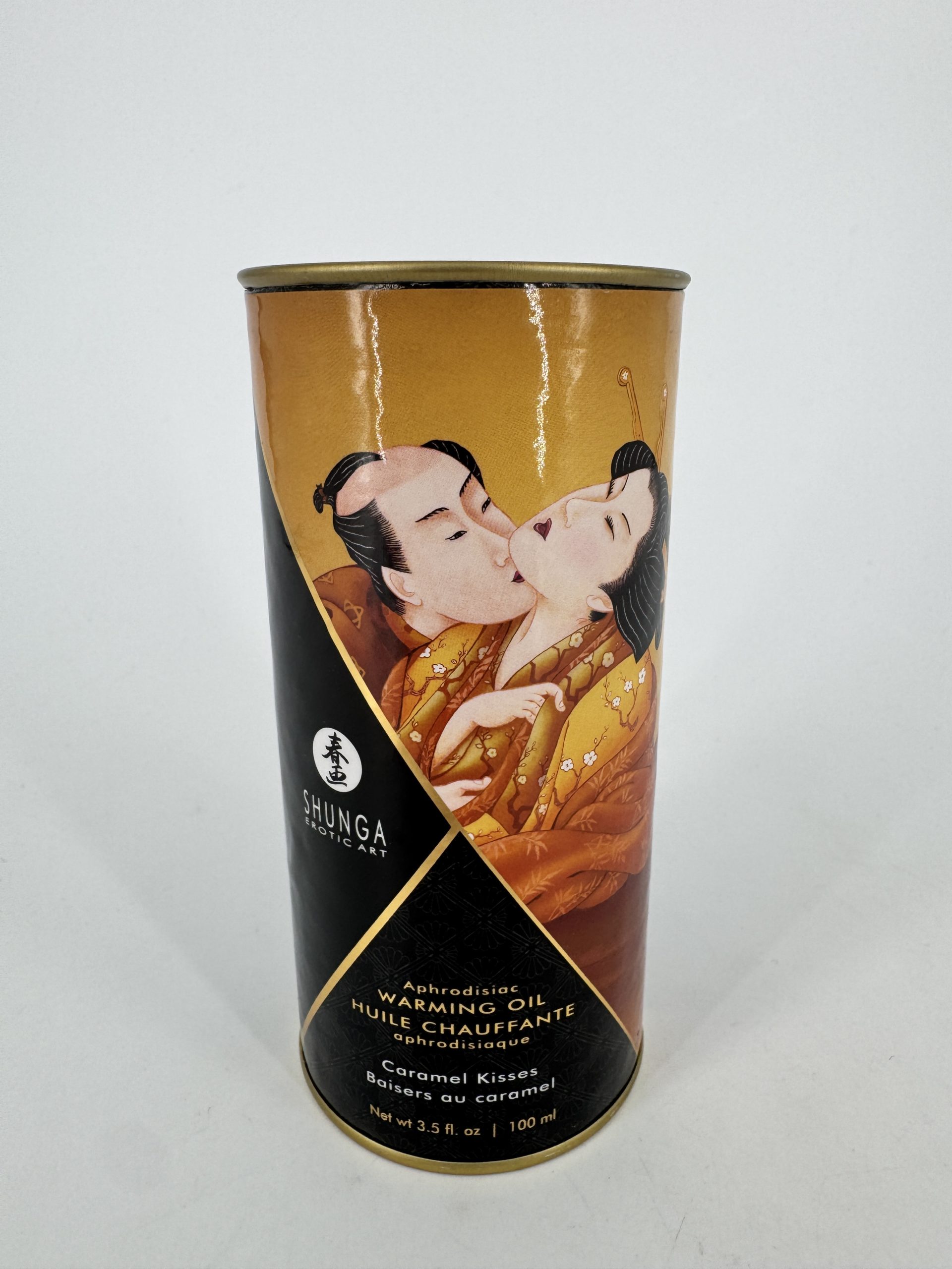 Huile chauffante caramel comestible aphrodisiaque 100ml