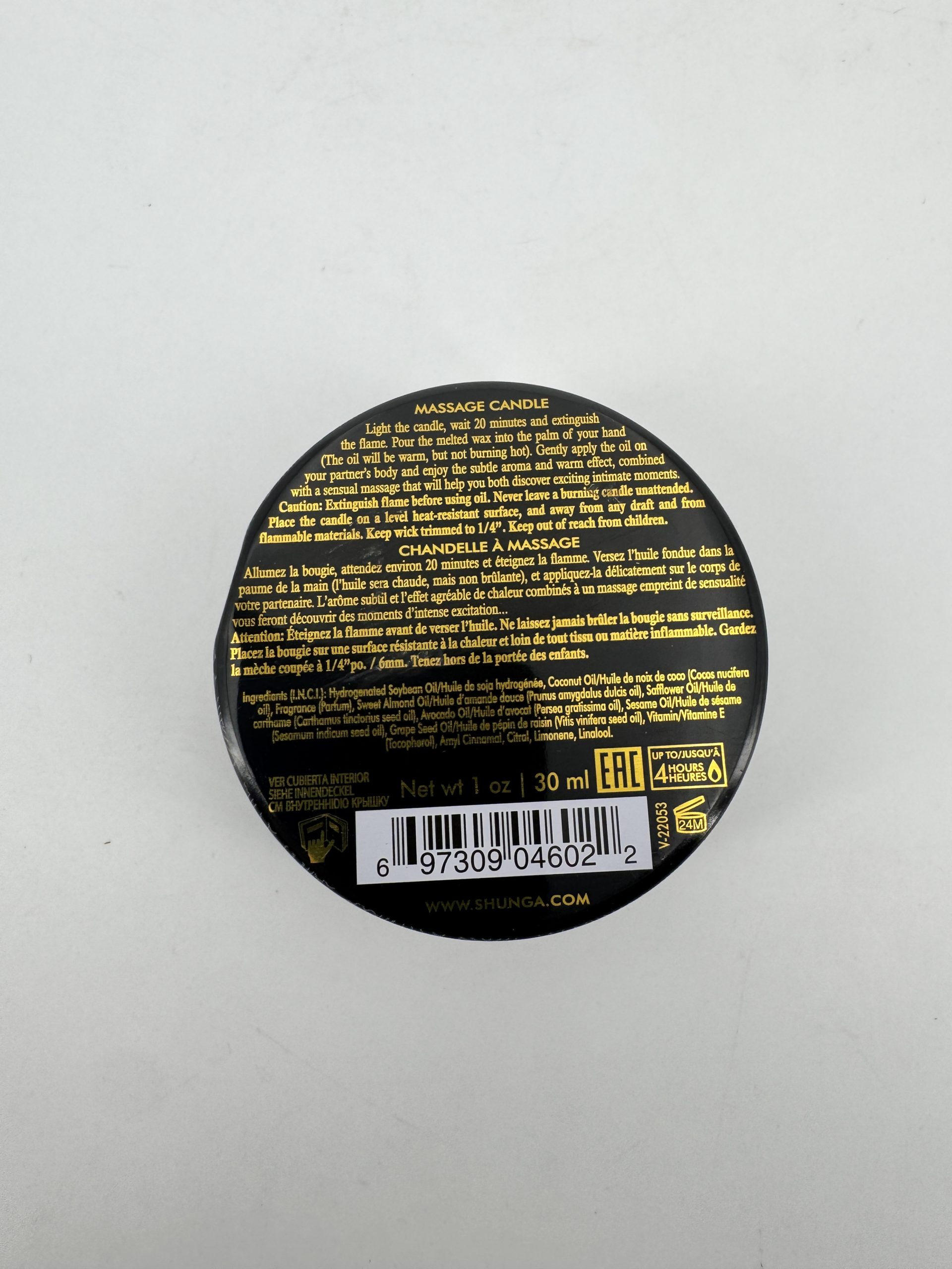 Mini Bougie de massage - Boîte de 30g - Shunga - Fruits exotiques libido
