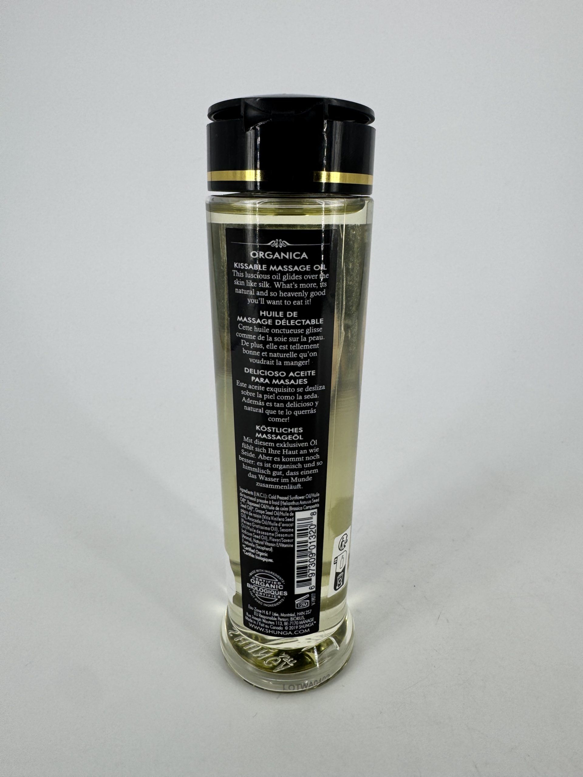 Huile de Massage Organique Délice d'Erable - Shunga 240ml