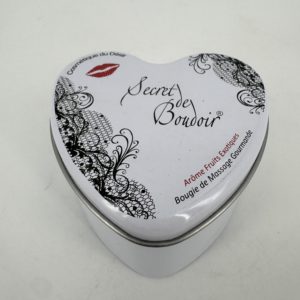 Bougie de massage gourmande arôme fruits exotiques - Secret de boudoir