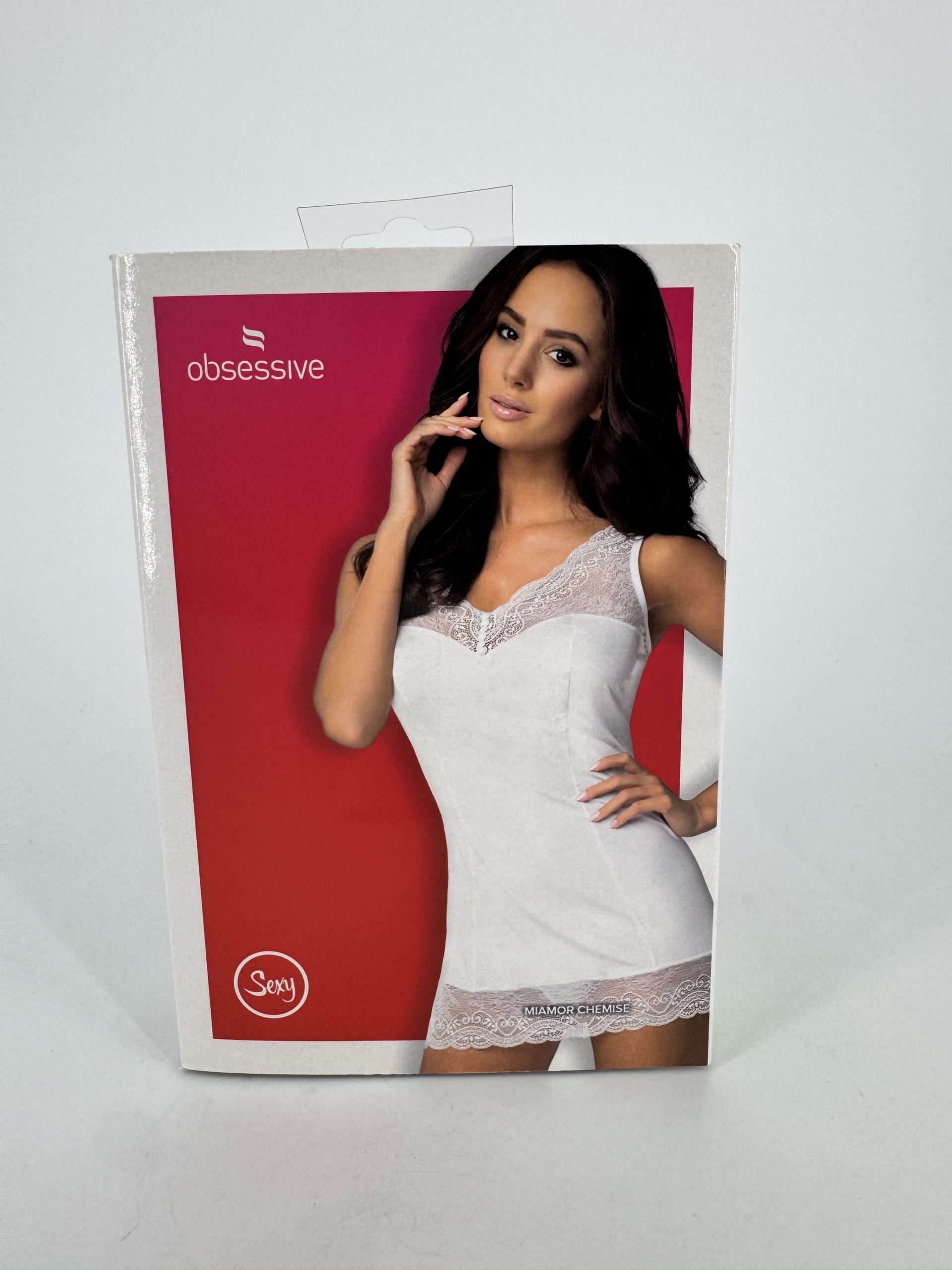 Nuisette blanche avec string Miamor Obsessive - taille S/M