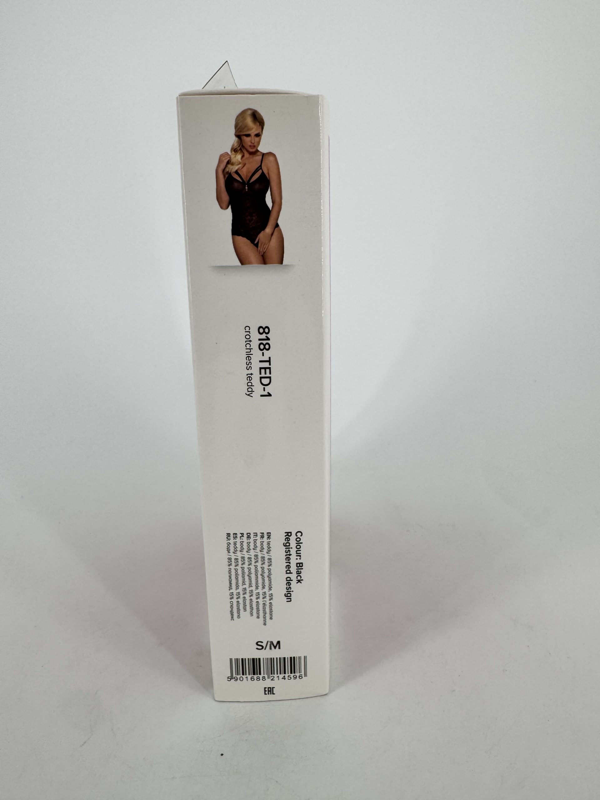 Body noir semi transparent Obsessive - taille L/XL