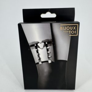 Jarretière ajustable noire Bijoux pour toi