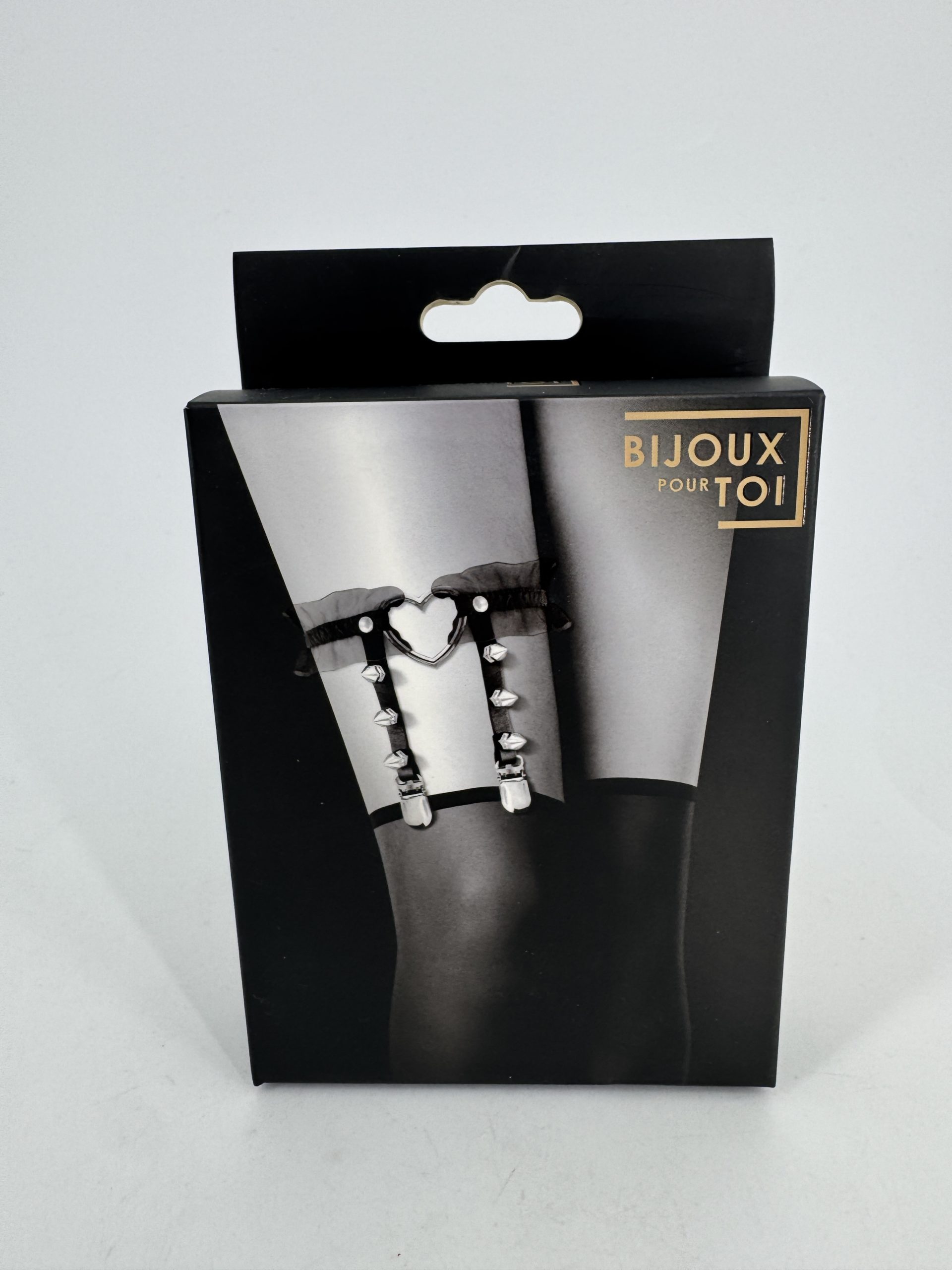 Jarretière ajustable noire Bijoux pour toi