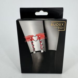 Jarretière ajustable rouge Bijoux pour toi