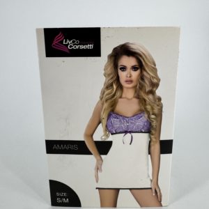 Nuisette Amaris Violet blanc Livco Corsetti S/M