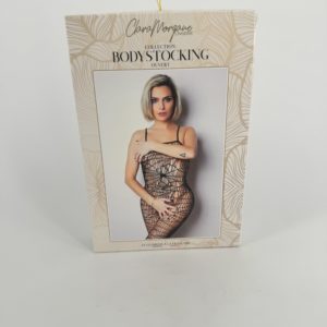 Body noir ouverture taille et épaules Clara Morgane 99007