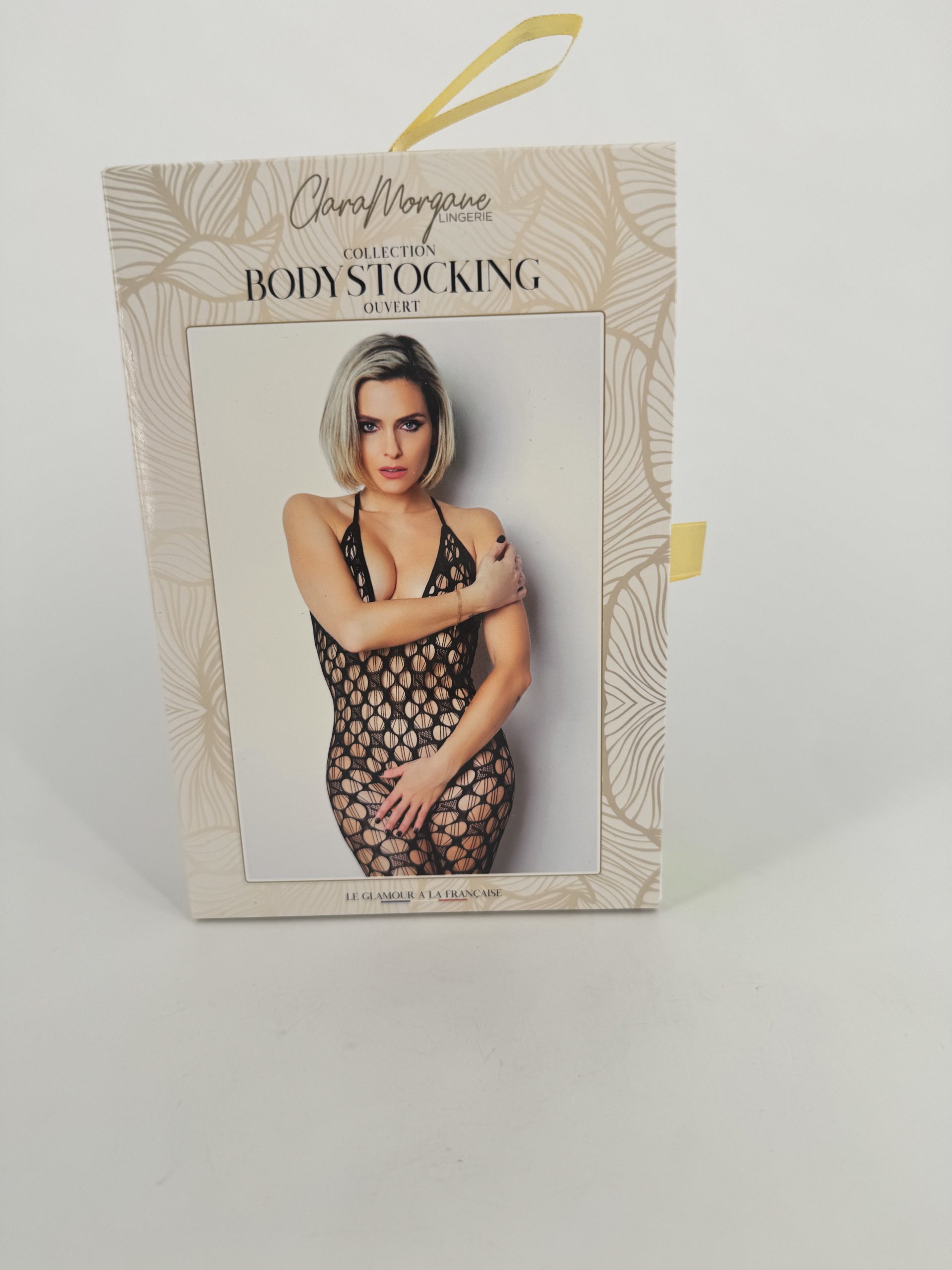 Body noir ouverture taille et épaules Clara Morgane 99011
