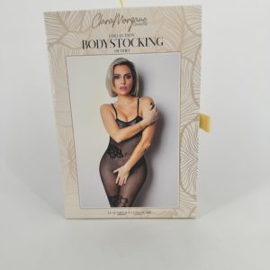 Body noir ouverture taille et épaules Clara Morgane 99006
