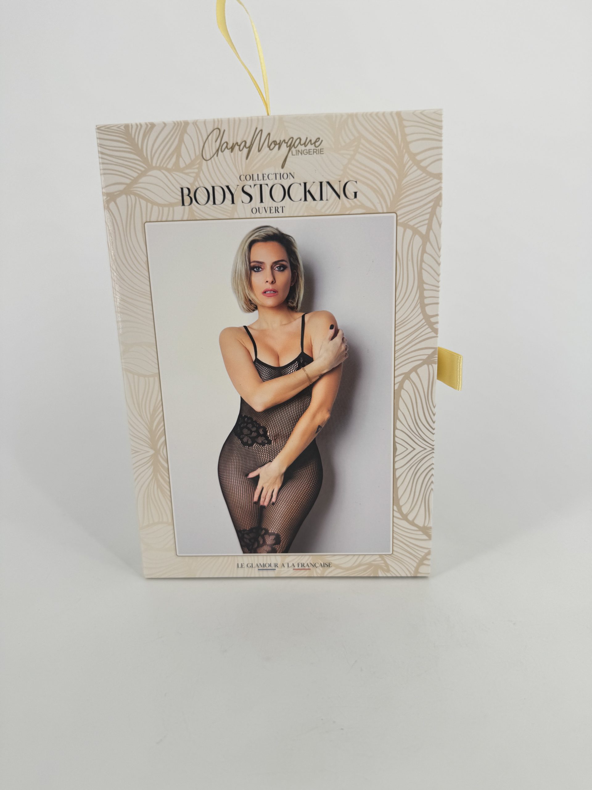 Body noir ouverture taille et épaules Clara Morgane 99006