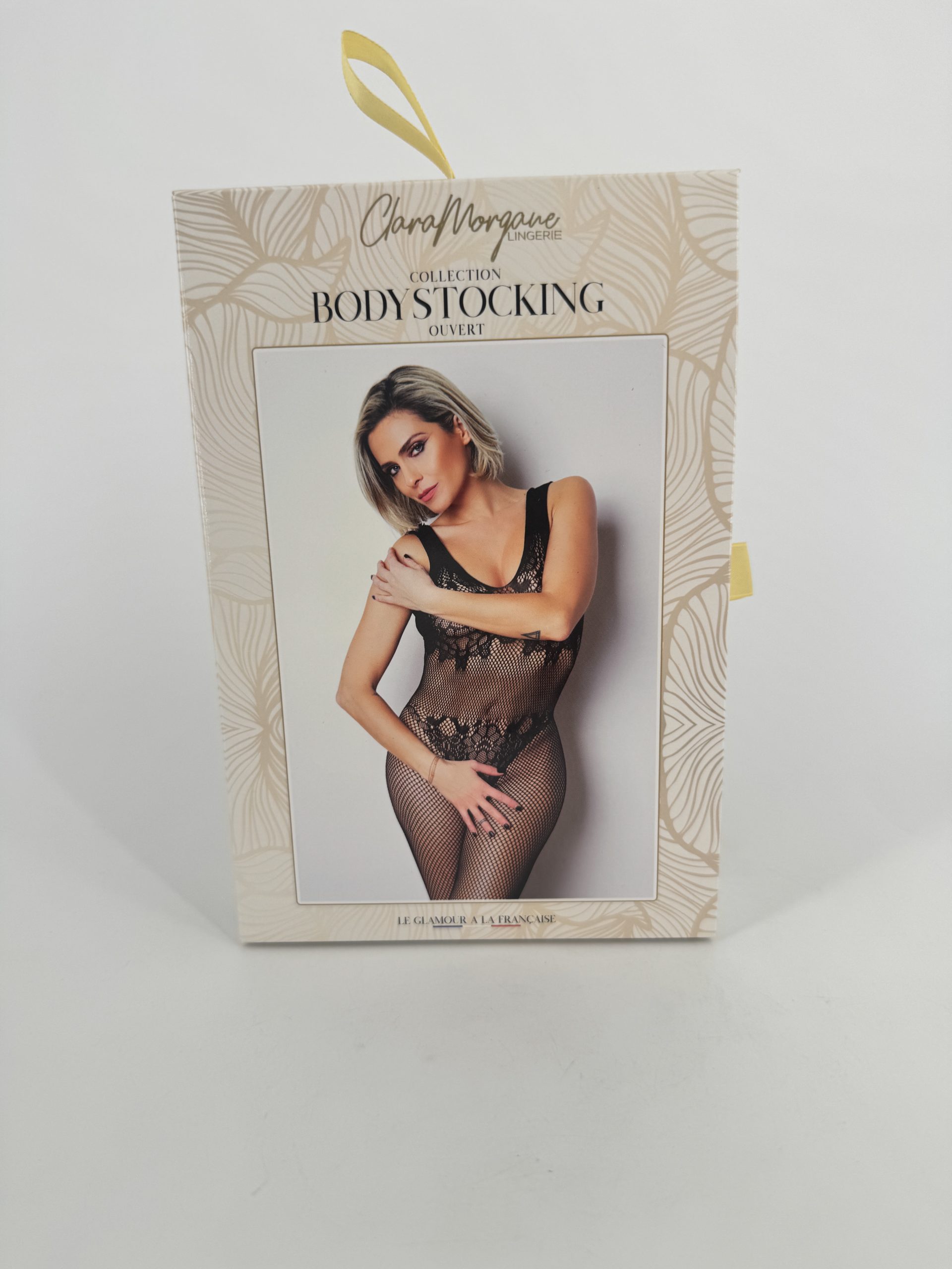 Body noir ouverture taille et épaules Clara Morgane 99008