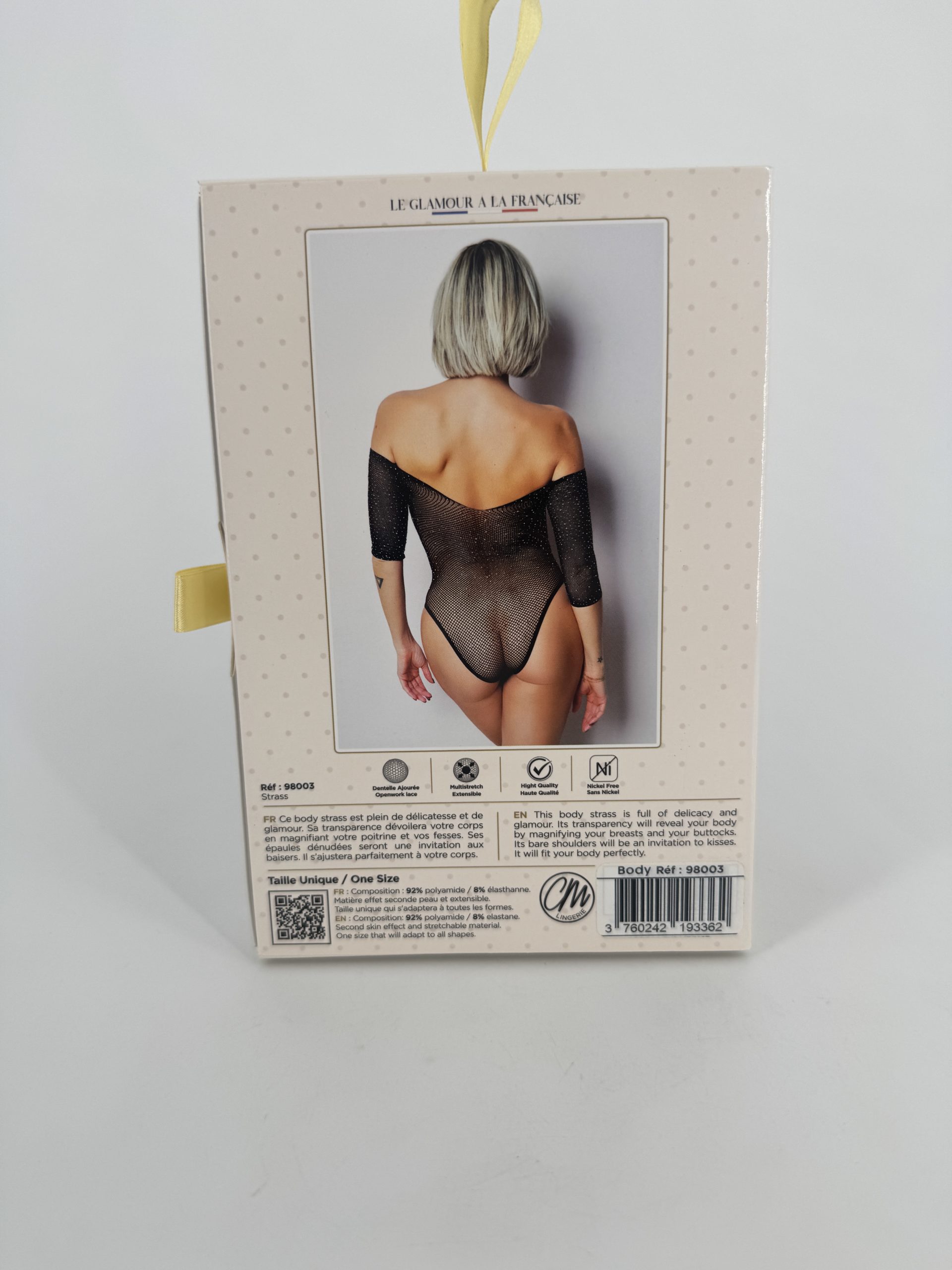 Body résille à strass Clara Morgane 98003
