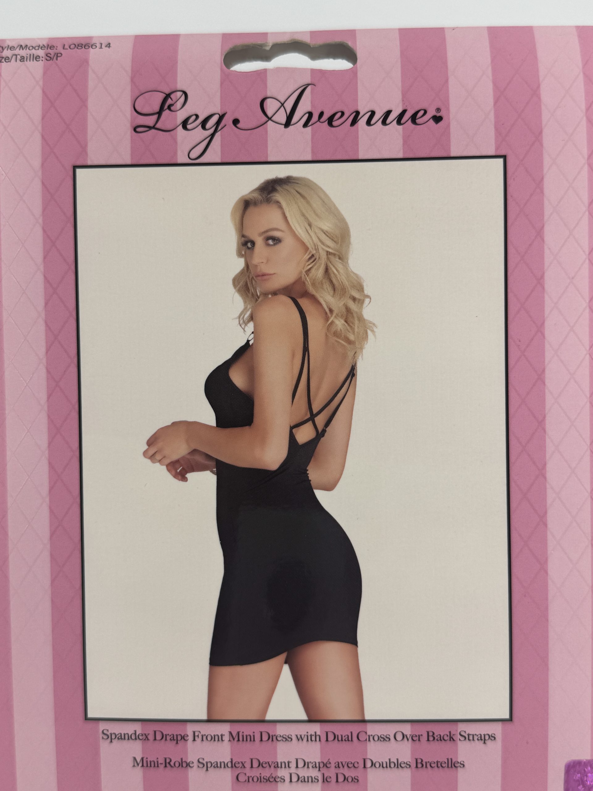Mini-robe drapée Spandex Leg Avenue S/P
