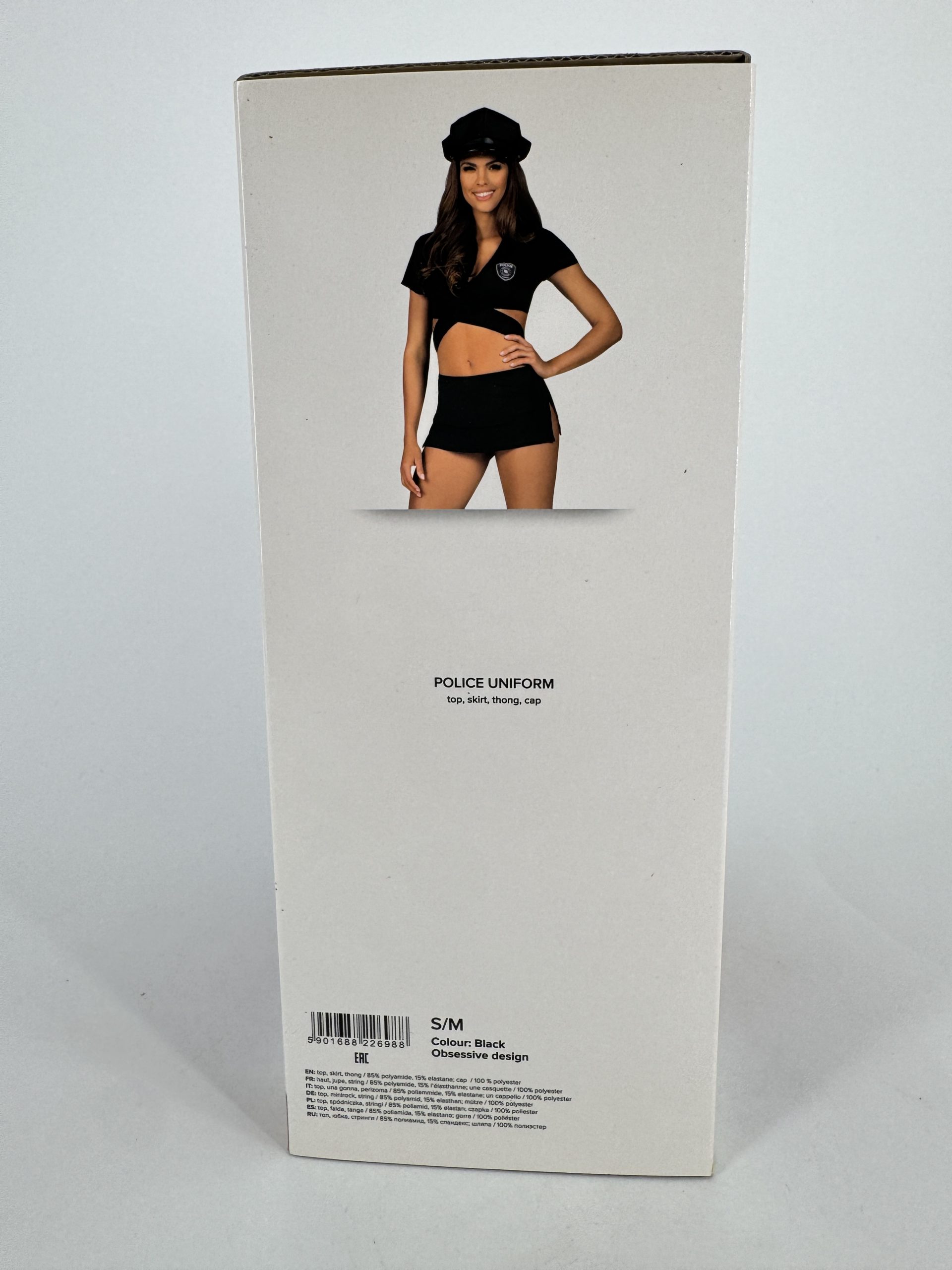 Uniforme de police femme noir S/M