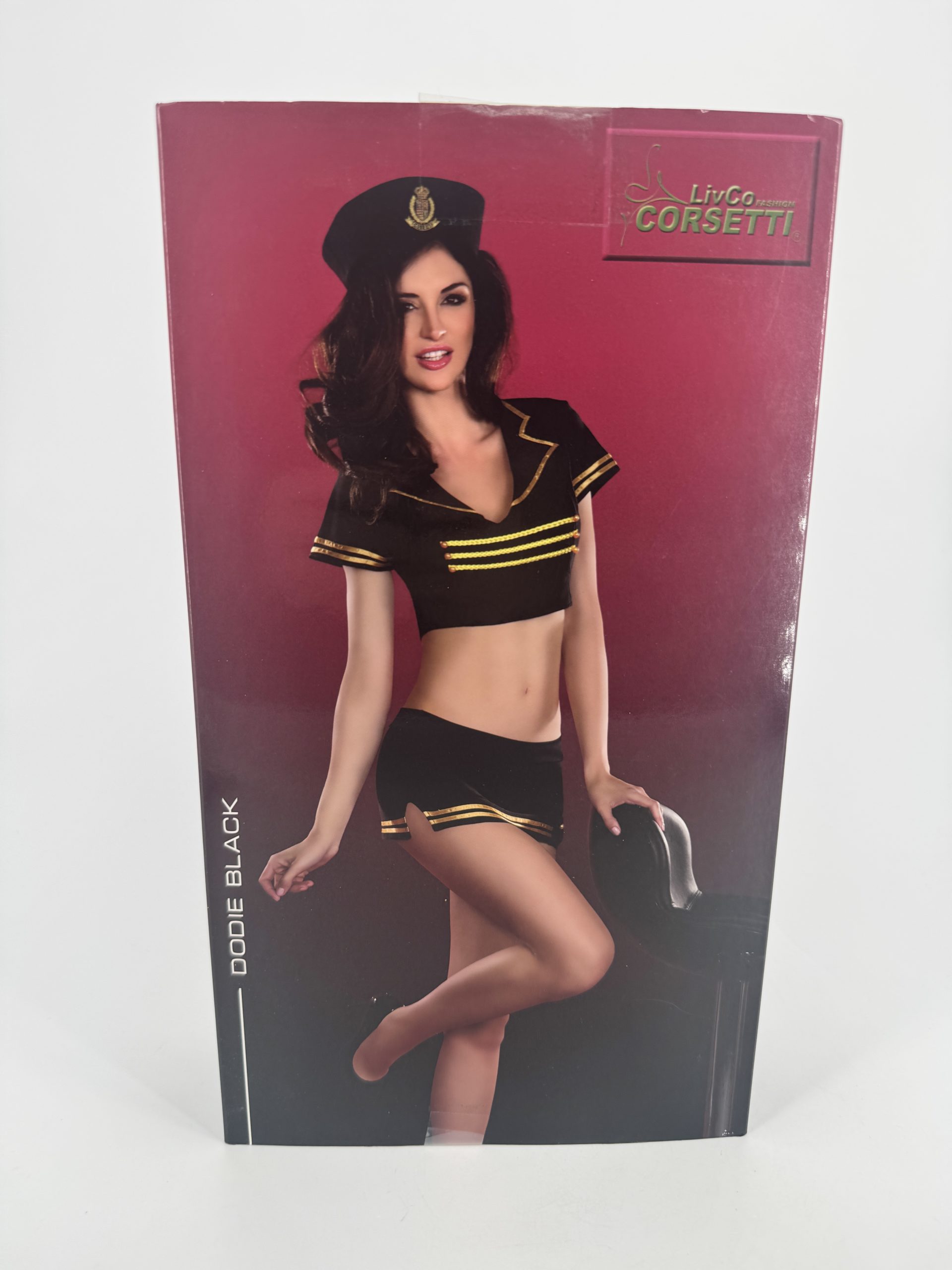 Costume hôtesse de l'air Dodie noir Livco S/M