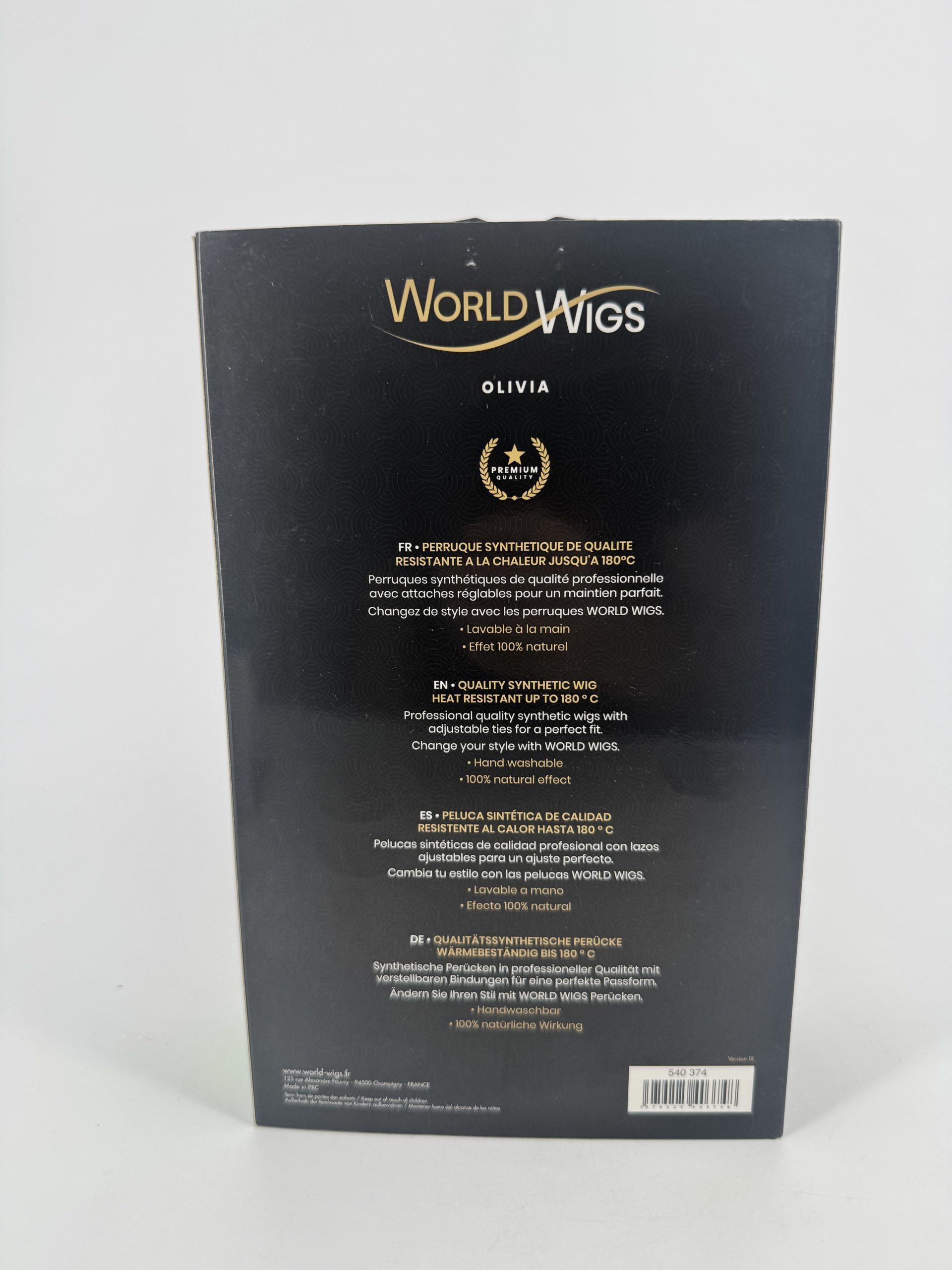 Perruque longue rousse Olivia World Wigs