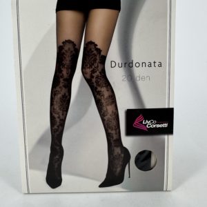 Bas autofixants Durdonata noir 20 den Livco